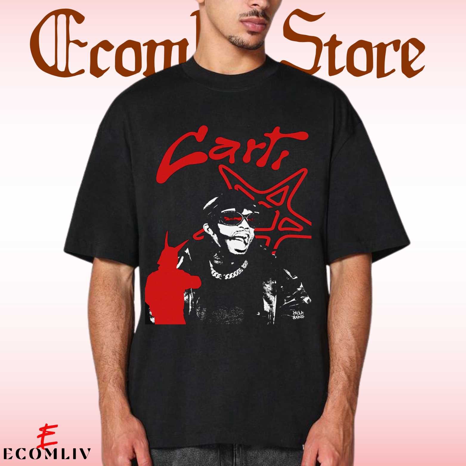 Rapper Playboi Carti T-Shirt, Unisex Vintage Fit Tee